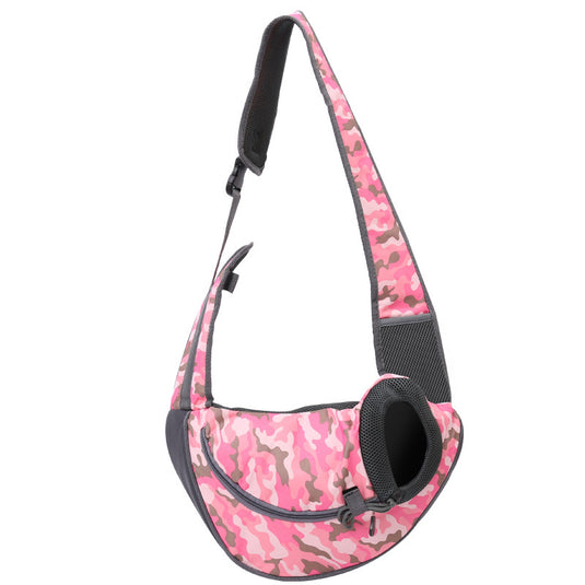 Dog Portable Bubble Crossbody Bags Puppy Foldable Adjustable Pet Carrier Breathable Hiking Walking Zipper Handbag