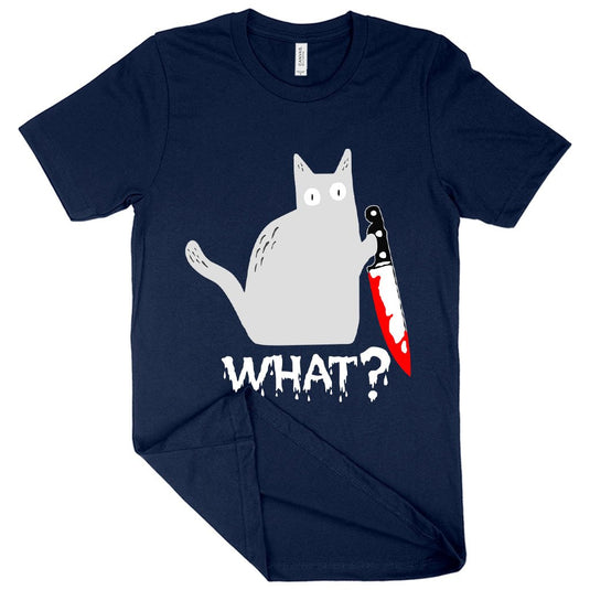 What Funny Cat T-Shirt - Cat Print T-Shirt