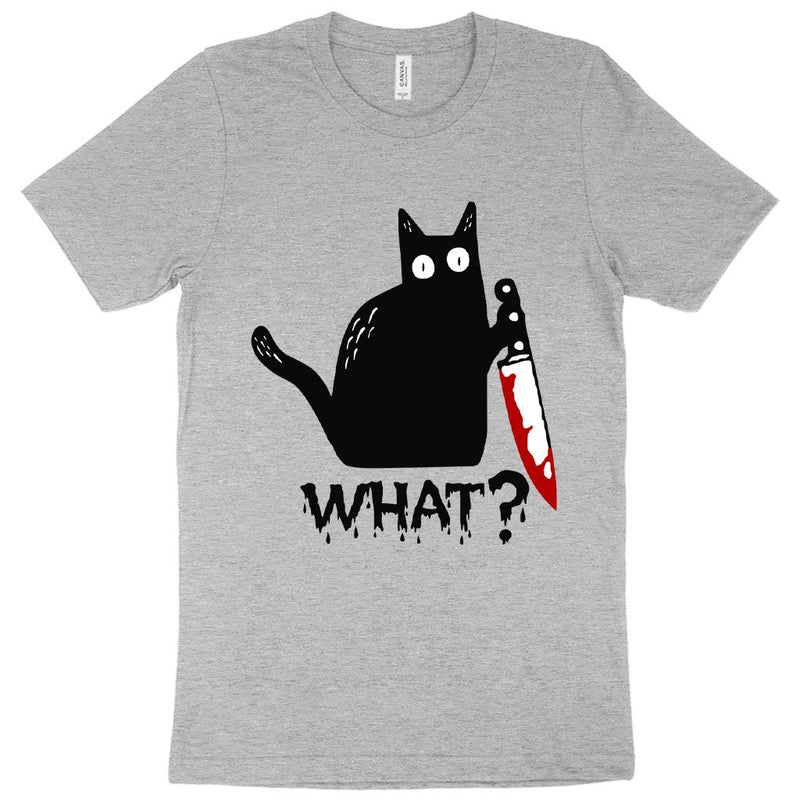 Load image into Gallery viewer, What Funny Cat T-Shirt - Cat Print T-Shirt

