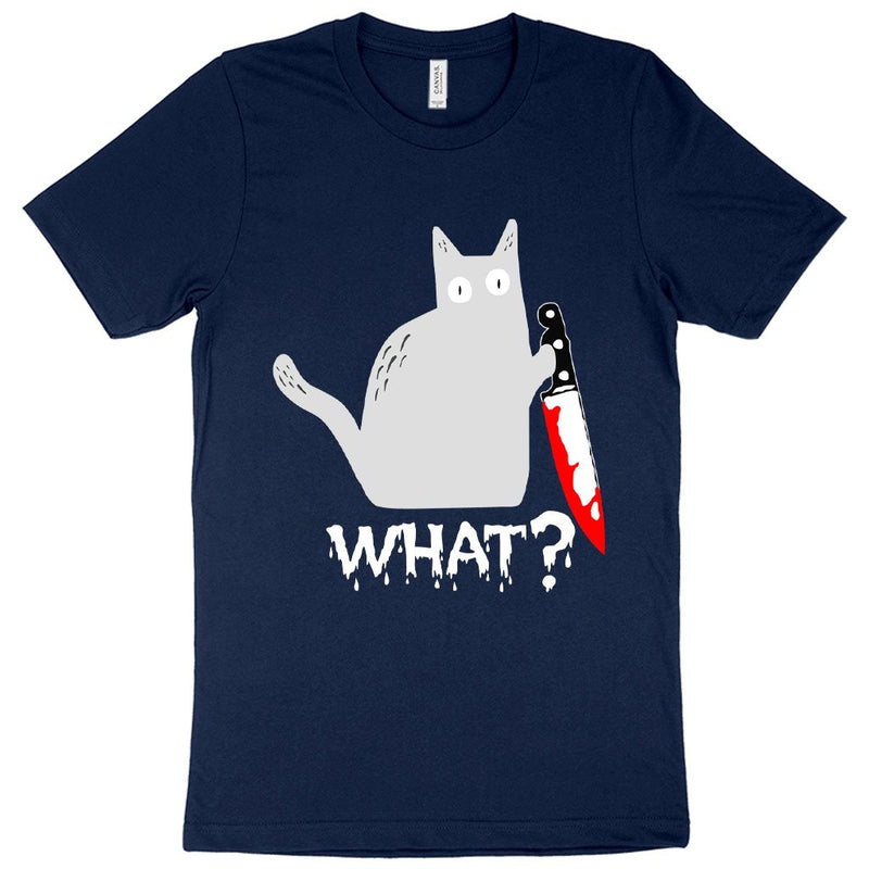 Load image into Gallery viewer, What Funny Cat T-Shirt - Cat Print T-Shirt
